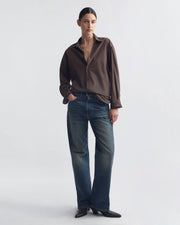 YORKE SHIRT IN DARK WALNUT