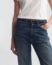 BRAIDED JANE BELT IN ESPRESSO
