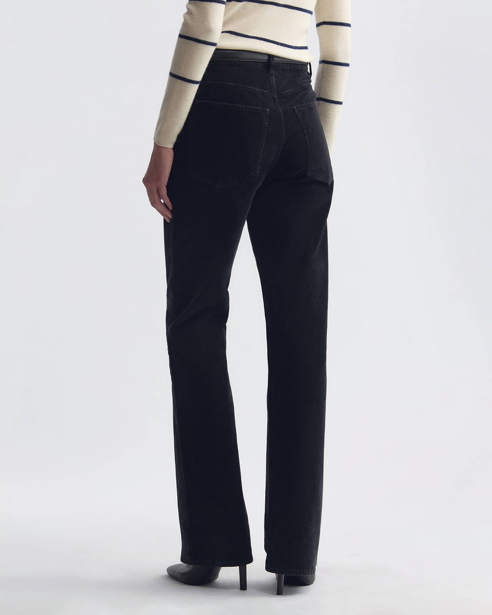 JOAN CORDUROY PANT IN DARK CHARCOAL