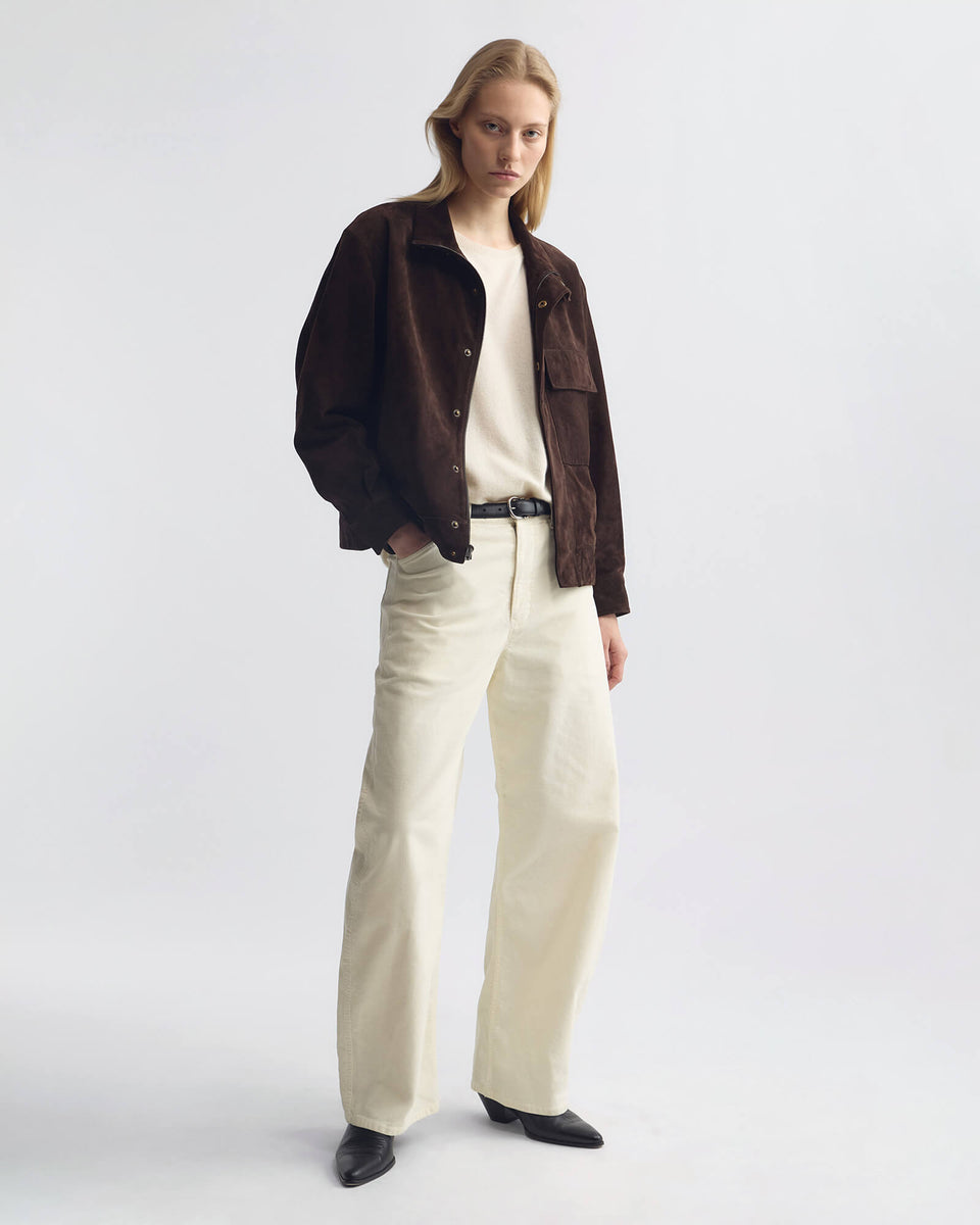 TRIBECA CORDUROY PANT IN STONE
