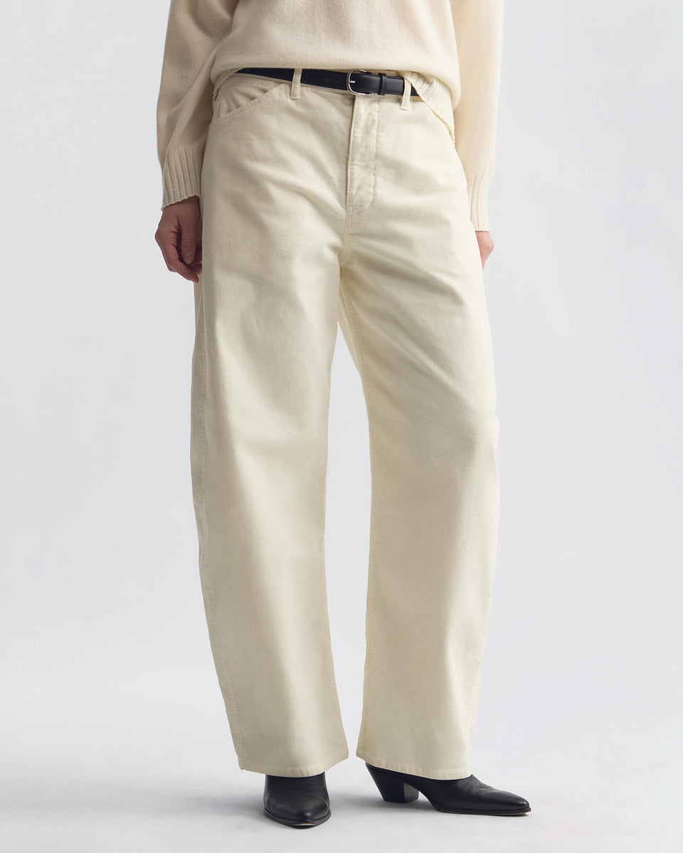 TRIBECA CORDUROY PANT IN STONE