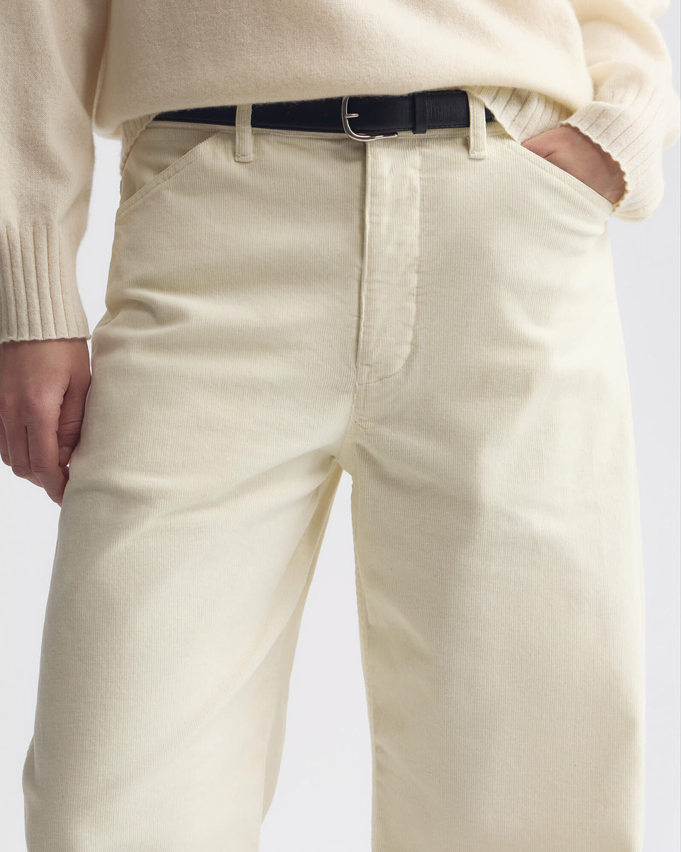 TRIBECA CORDUROY PANT IN STONE