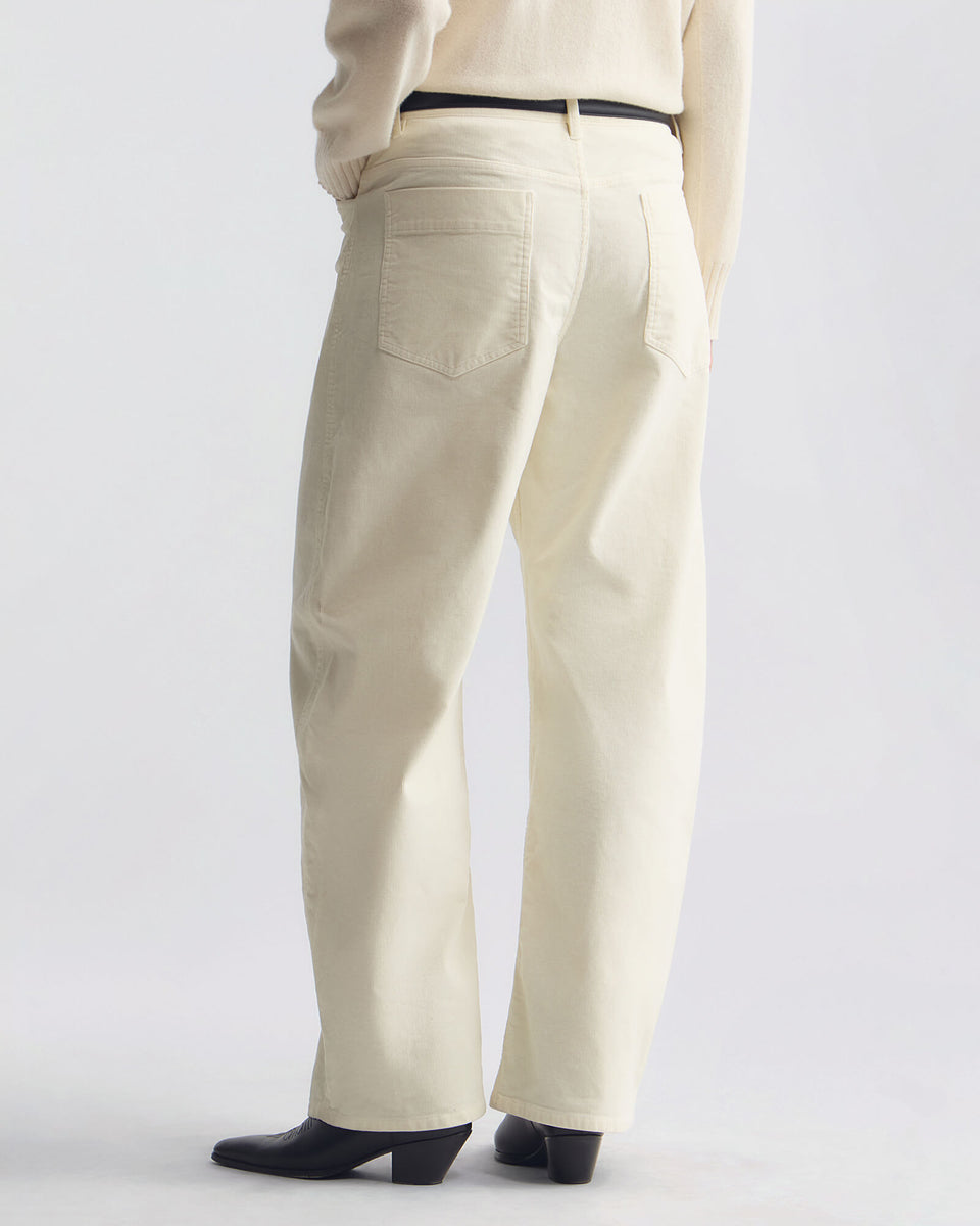 TRIBECA CORDUROY PANT IN STONE