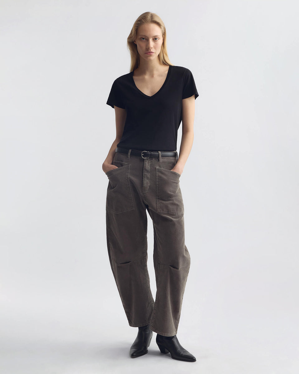 SHON CORDUROY PANT IN SAGE GREY