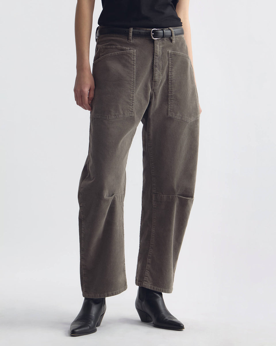 SHON CORDUROY PANT IN SAGE GREY