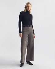 MEGAN CORDUROY PANT IN SAGE GREY