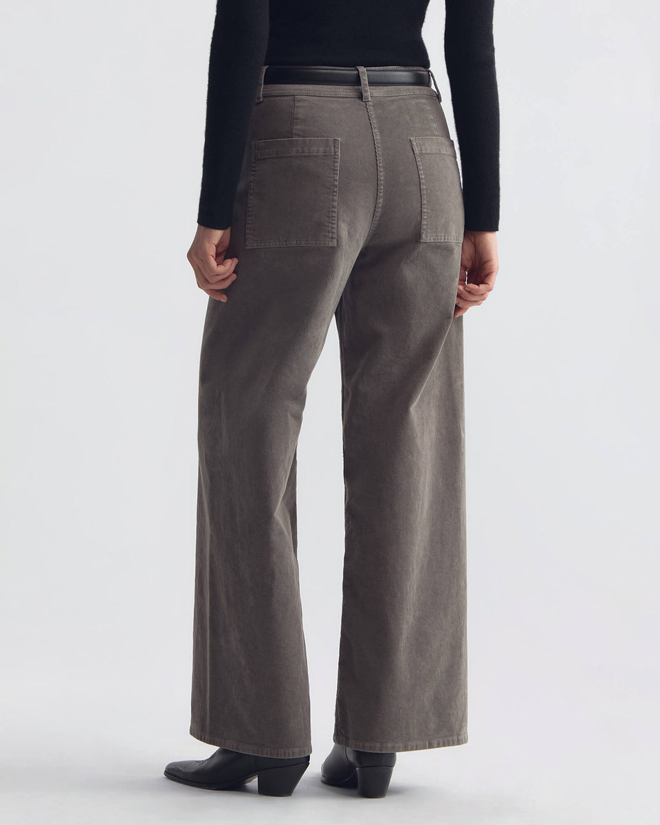 MEGAN CORDUROY PANT IN SAGE GREY