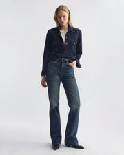 TRAVIS CORDUROY SHIRT IN DUSK NAVY