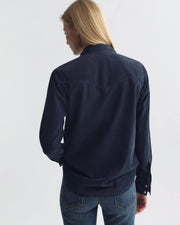 TRAVIS CORDUROY SHIRT IN DUSK NAVY