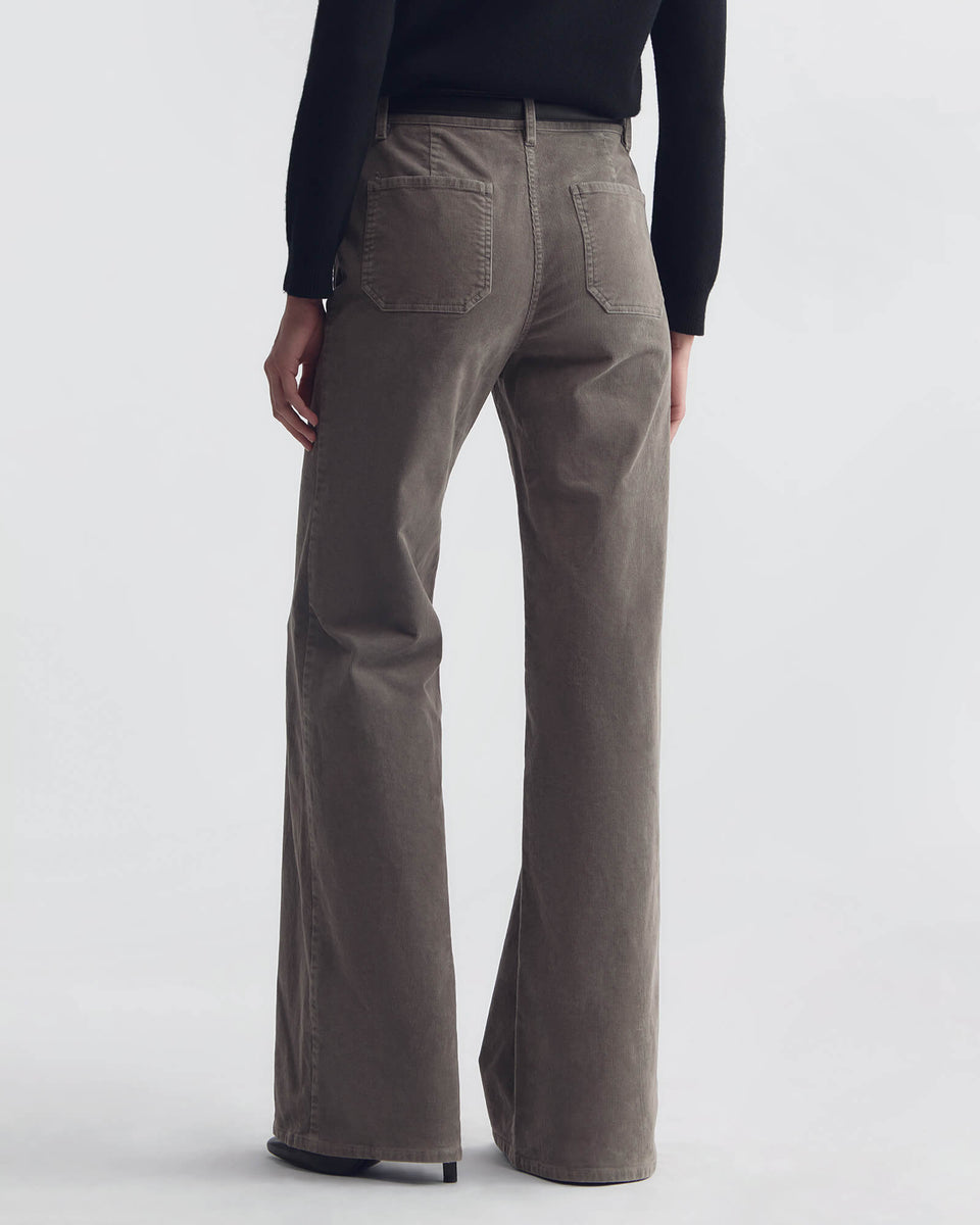 FLORENCE CORDUROY PANT IN SAGE GREY