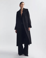 MARIN TRENCH COAT IN BLACK