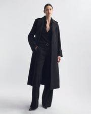 MARIN TRENCH COAT IN BLACK