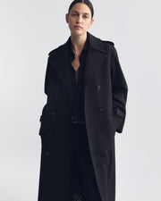 MARIN TRENCH COAT IN BLACK