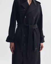 MARIN TRENCH COAT IN BLACK