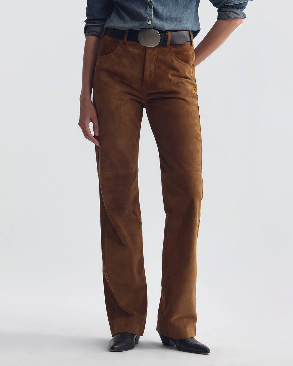 JOAN SUEDE PANT IN MARTORA