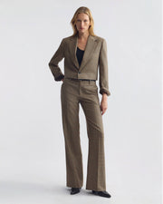 BETHANY WOOL PANT IN GLEN TAN