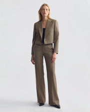 SWAN WOOL JACKET IN GLEN TAN