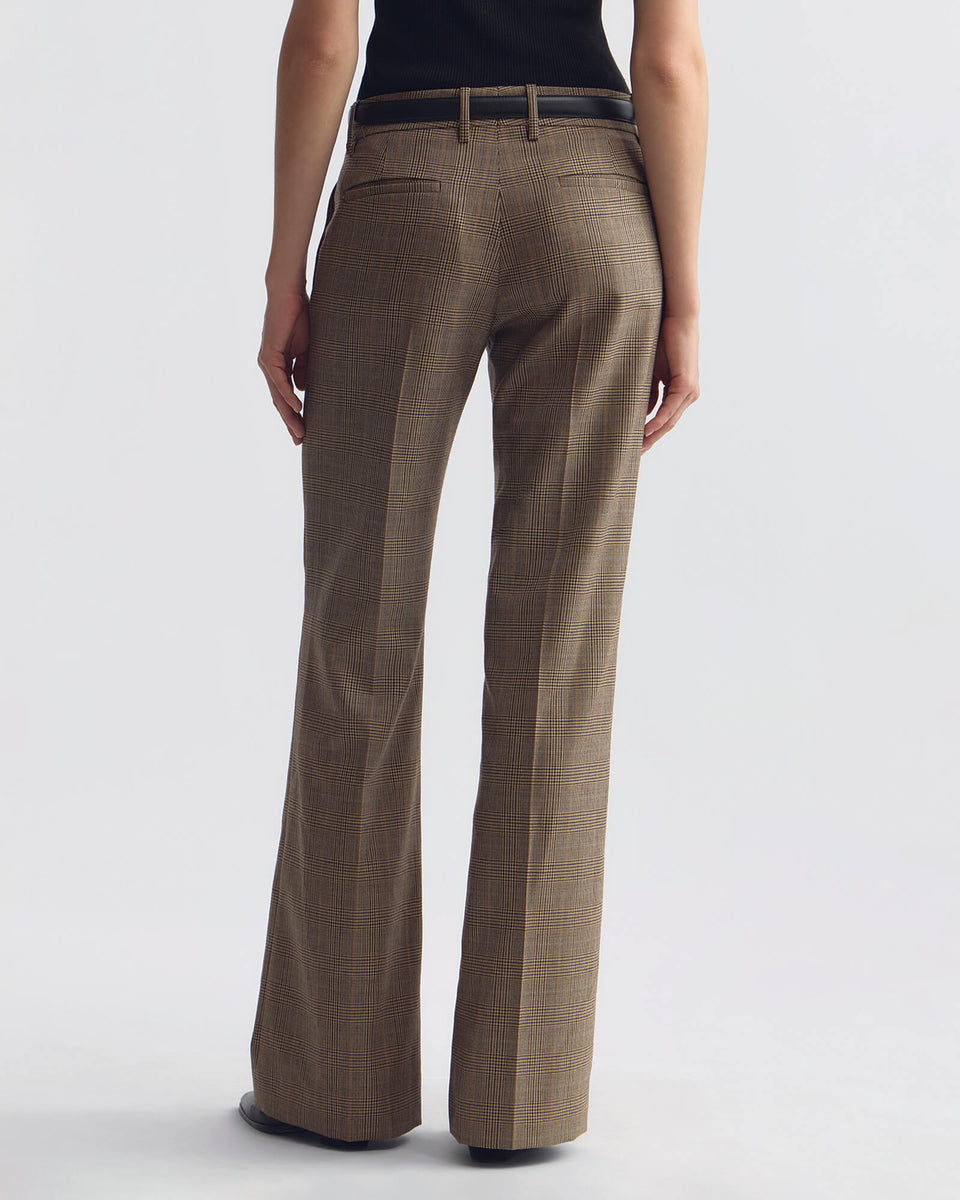 BETHANY WOOL PANT IN GLEN TAN