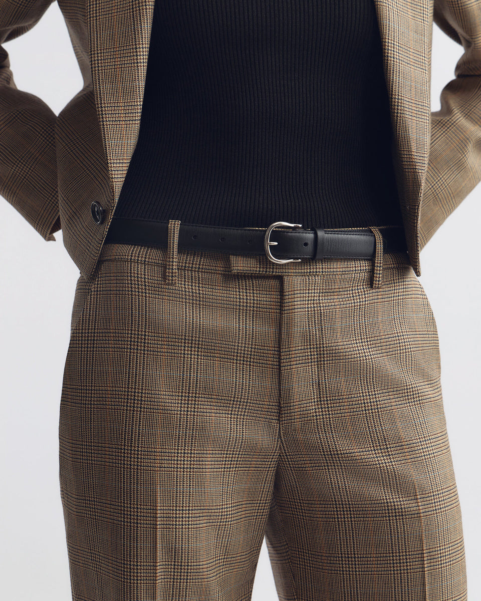 BETHANY WOOL PANT IN GLEN TAN