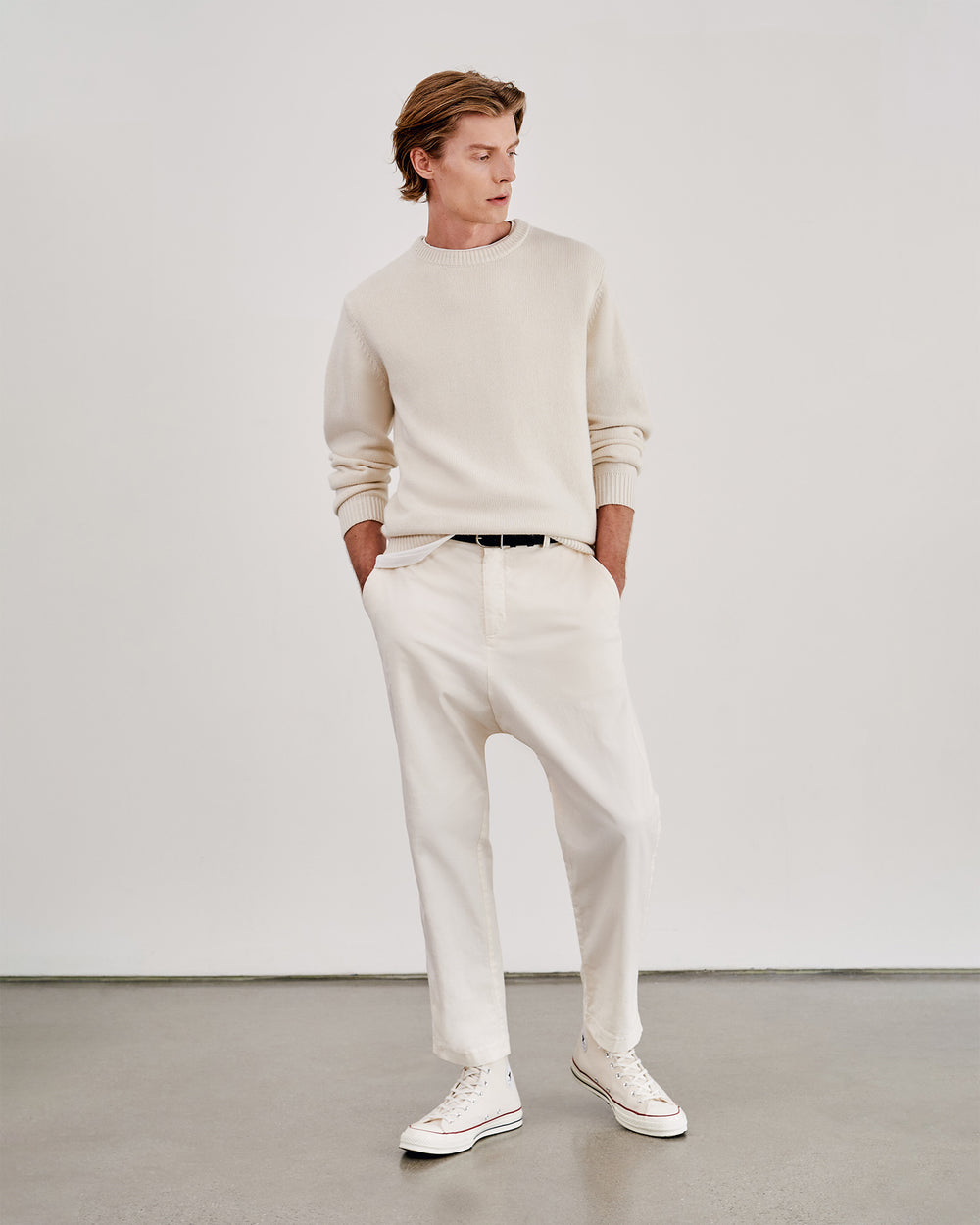 PARIS PANT IN EGGSHELL