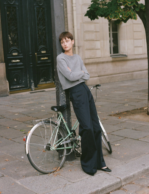 POPPY CASHMERE SWEATER IN POPPY CASHMERE SWEATER
