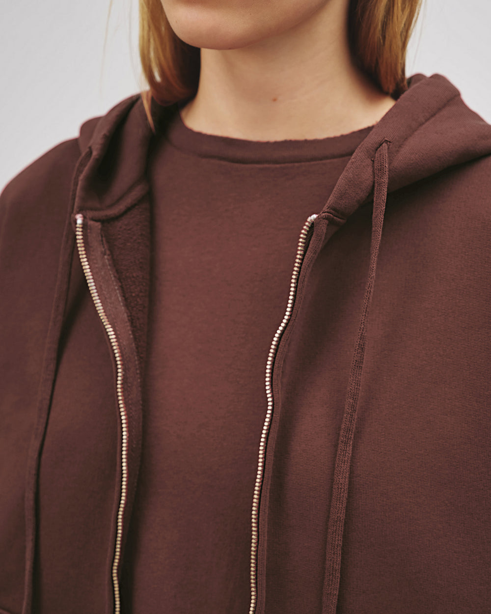 CALLIE HOODIE IN MERLOT