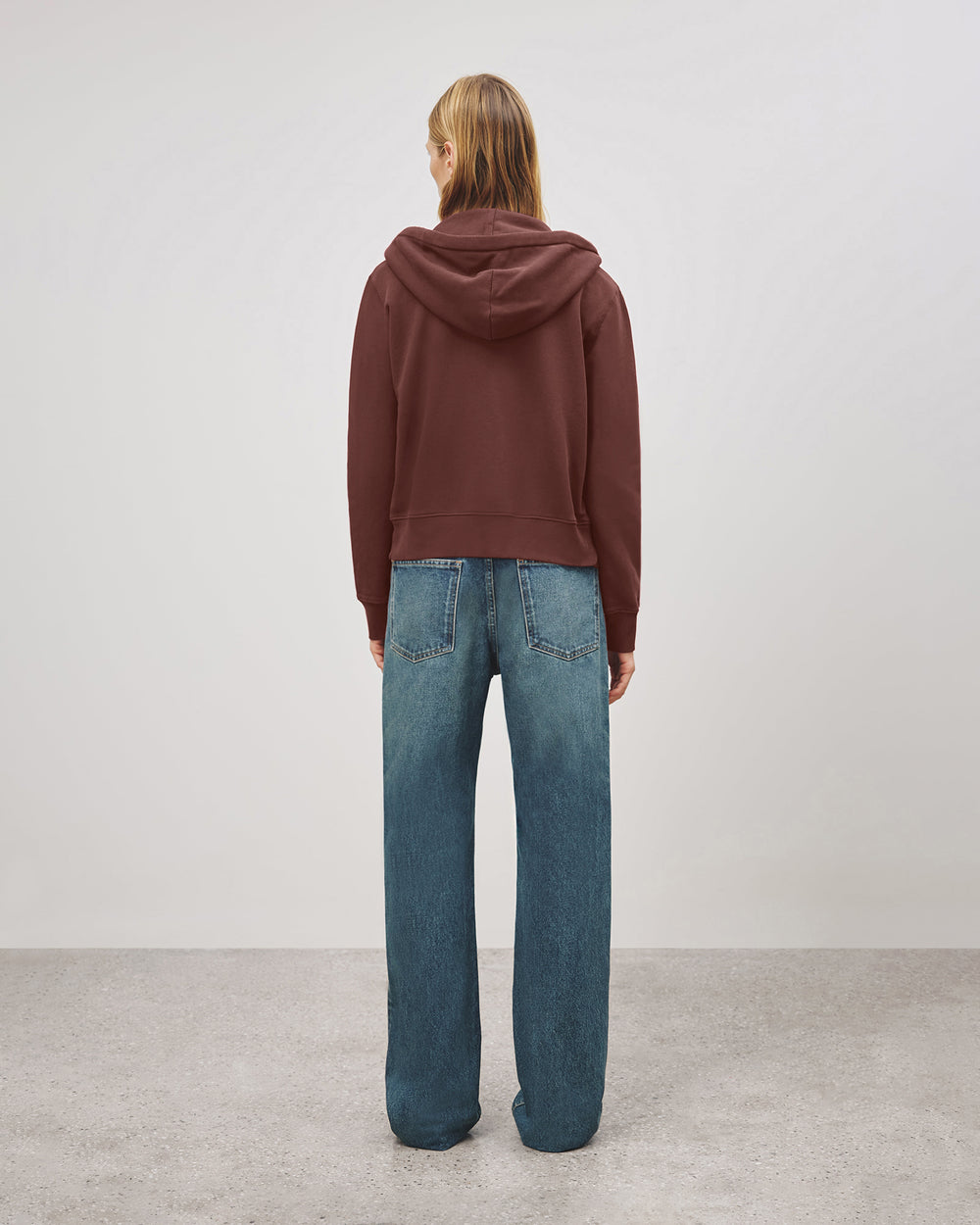 CALLIE HOODIE IN MERLOT