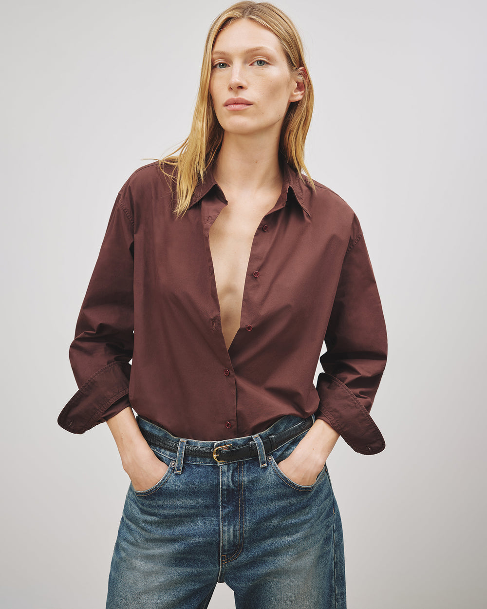 YORKE SHIRT IN MERLOT