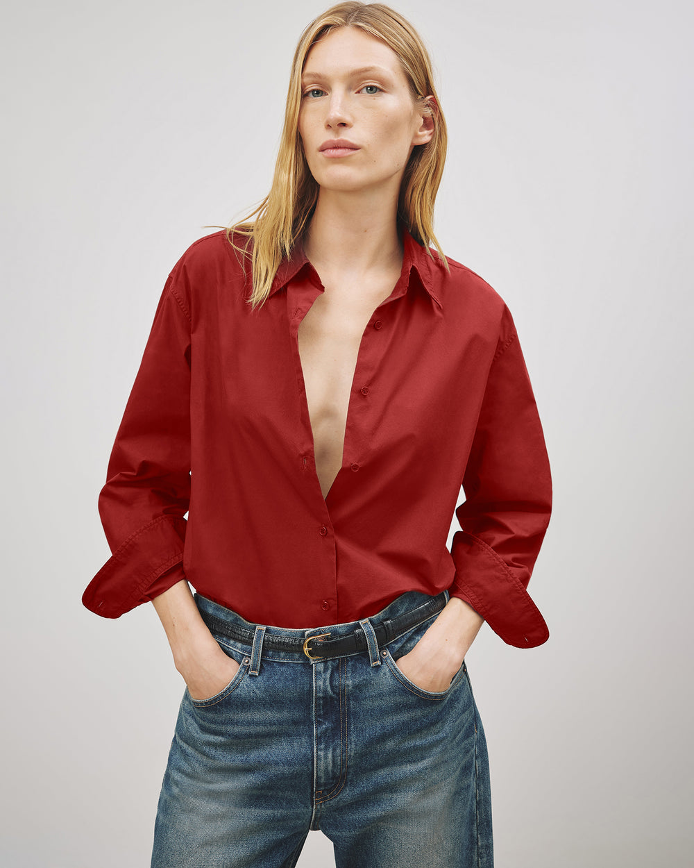 YORKE SHIRT IN CRIMSON RED
