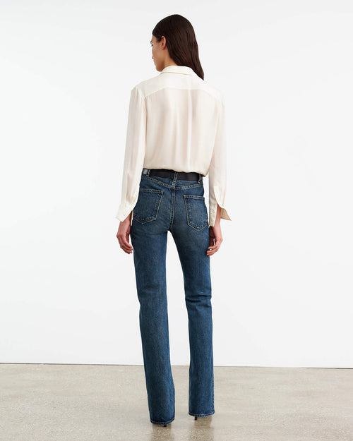 DANIKA SILK SHIRT IN IVORY