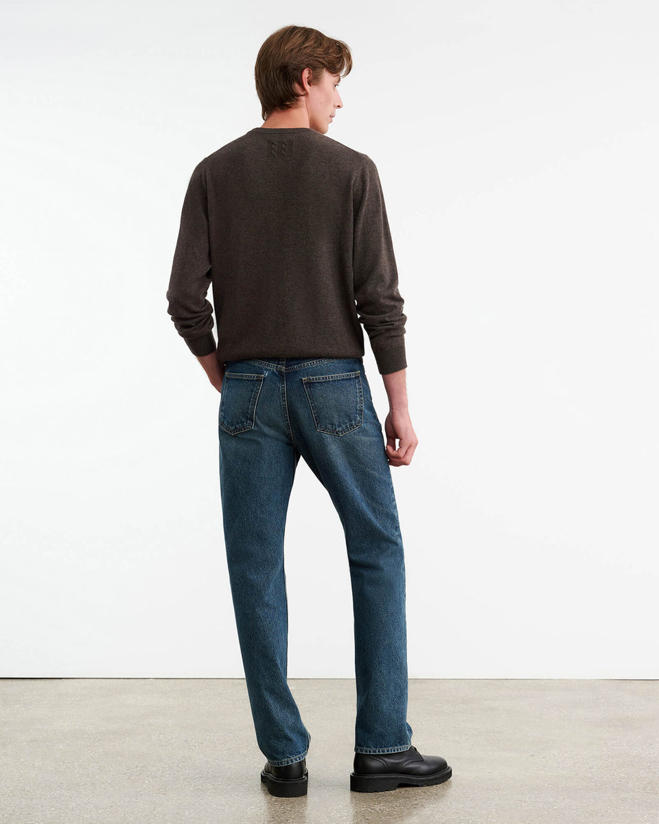 JULIUS CASHMERE SWEATER IN DARK UMBER MELANGE