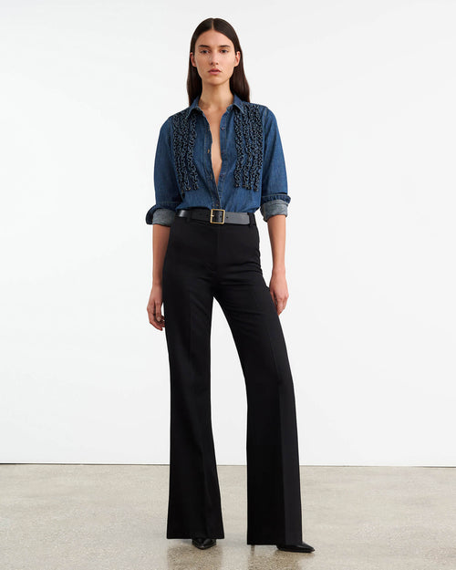 LEXA DENIM SHIRT IN CLASSIC WASH