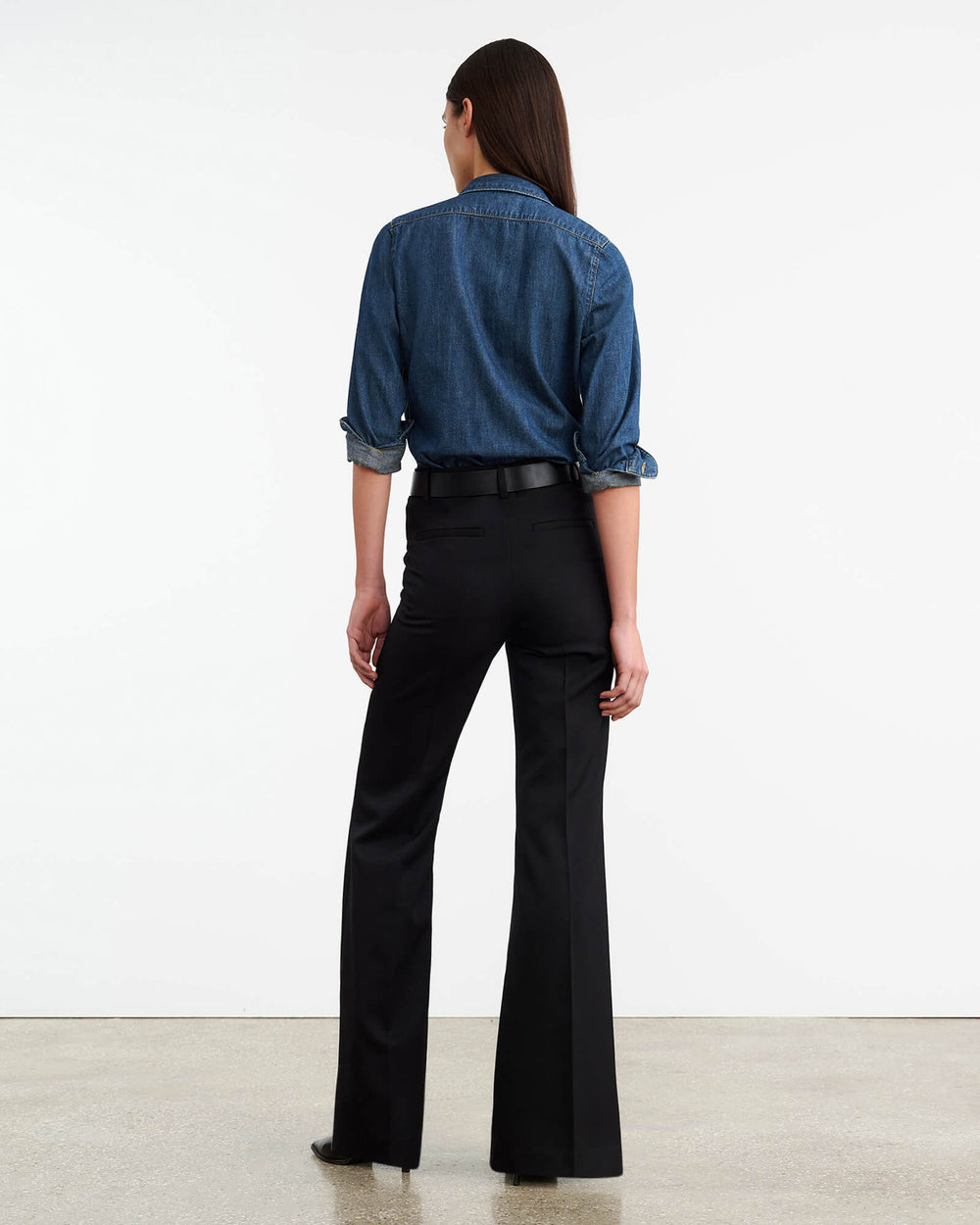 LEXA DENIM SHIRT IN CLASSIC WASH