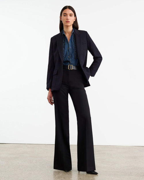 EFFY WOOL PANT IN BLACK