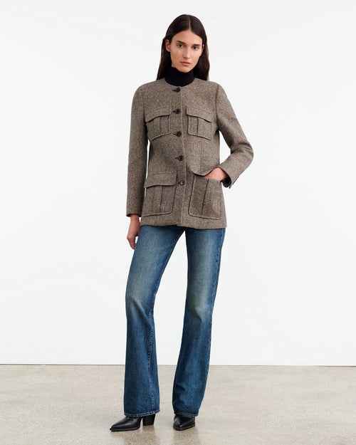 GABRIELLA JACKET IN FEATHER GREY DONAGAL