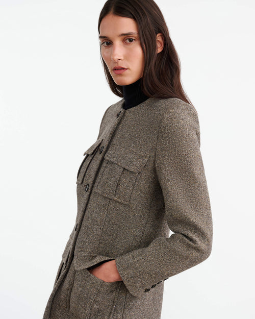 GABRIELLA JACKET IN FEATHER GREY DONAGAL