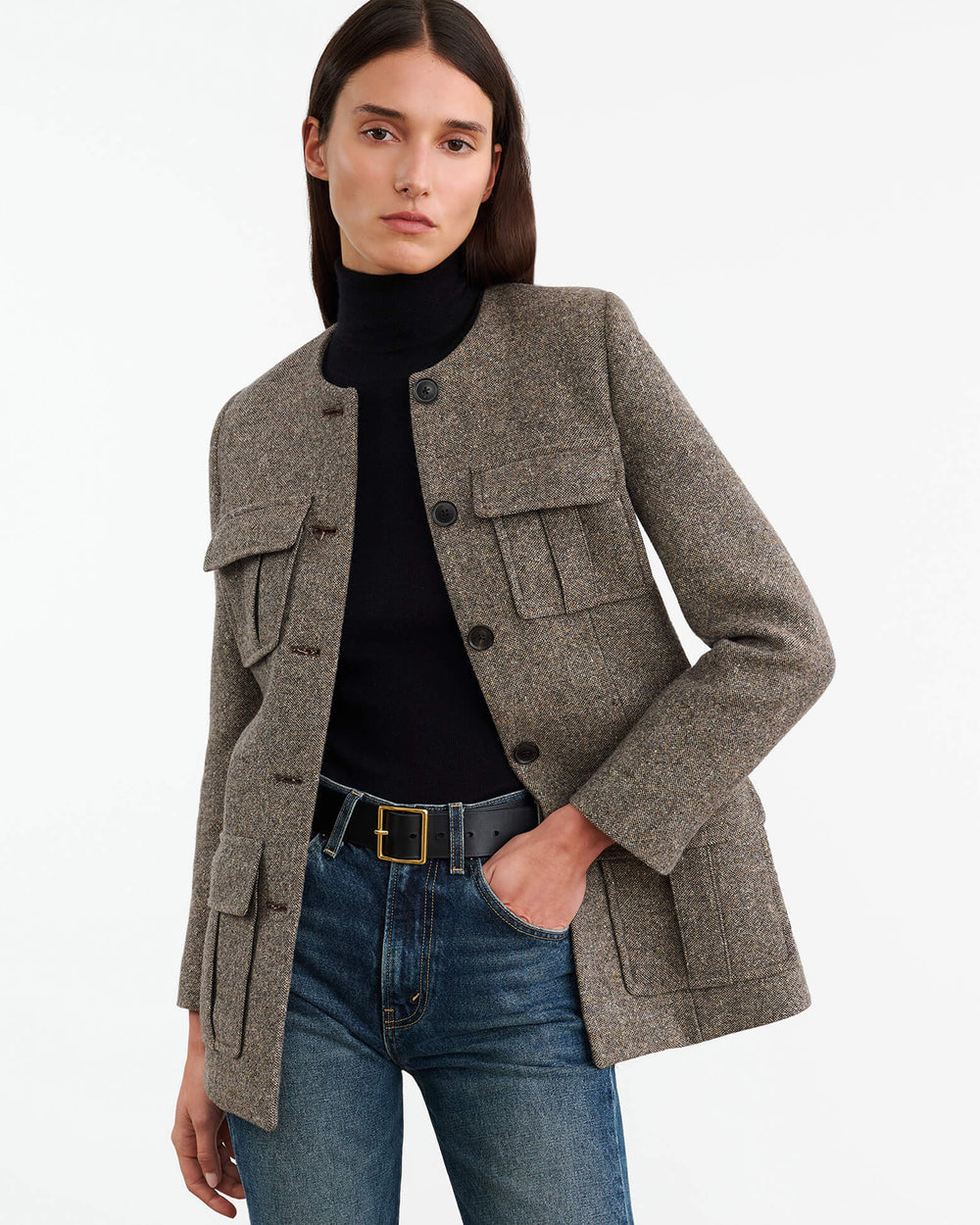 GABRIELLA JACKET IN FEATHER GREY DONAGAL