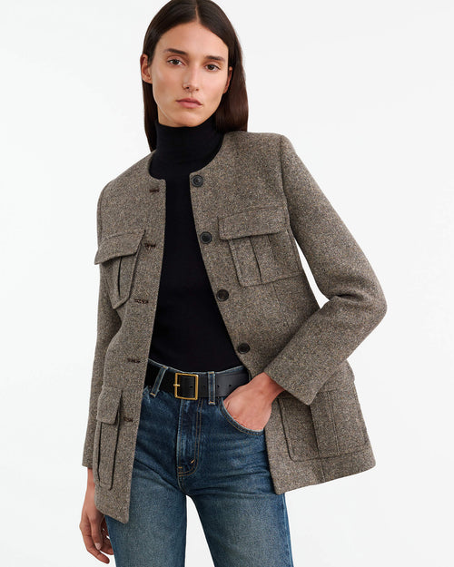GABRIELLA JACKET IN FEATHER GREY DONAGAL
