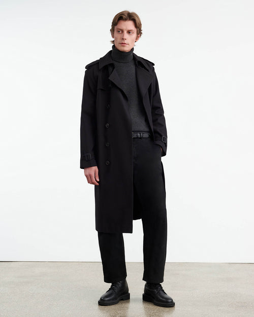 VINTON SWEATER IN DARK CHARCOAL MELANGE