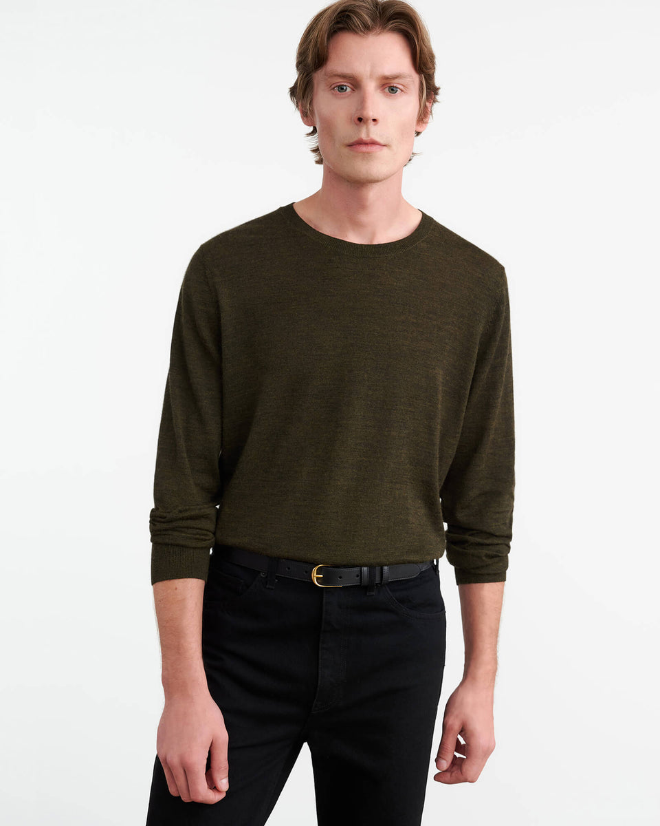DAWSON SWEATER IN FOREST GREEN