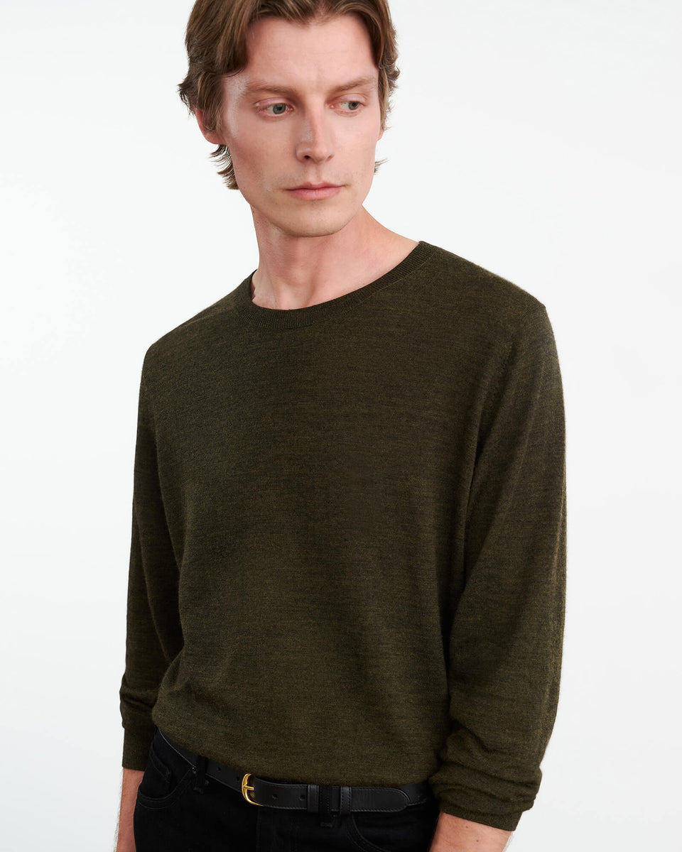 DAWSON SWEATER IN FOREST GREEN