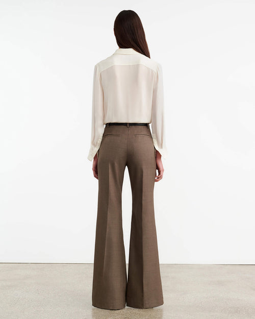 EFFY WOOL PANT IN TAUPE GREY