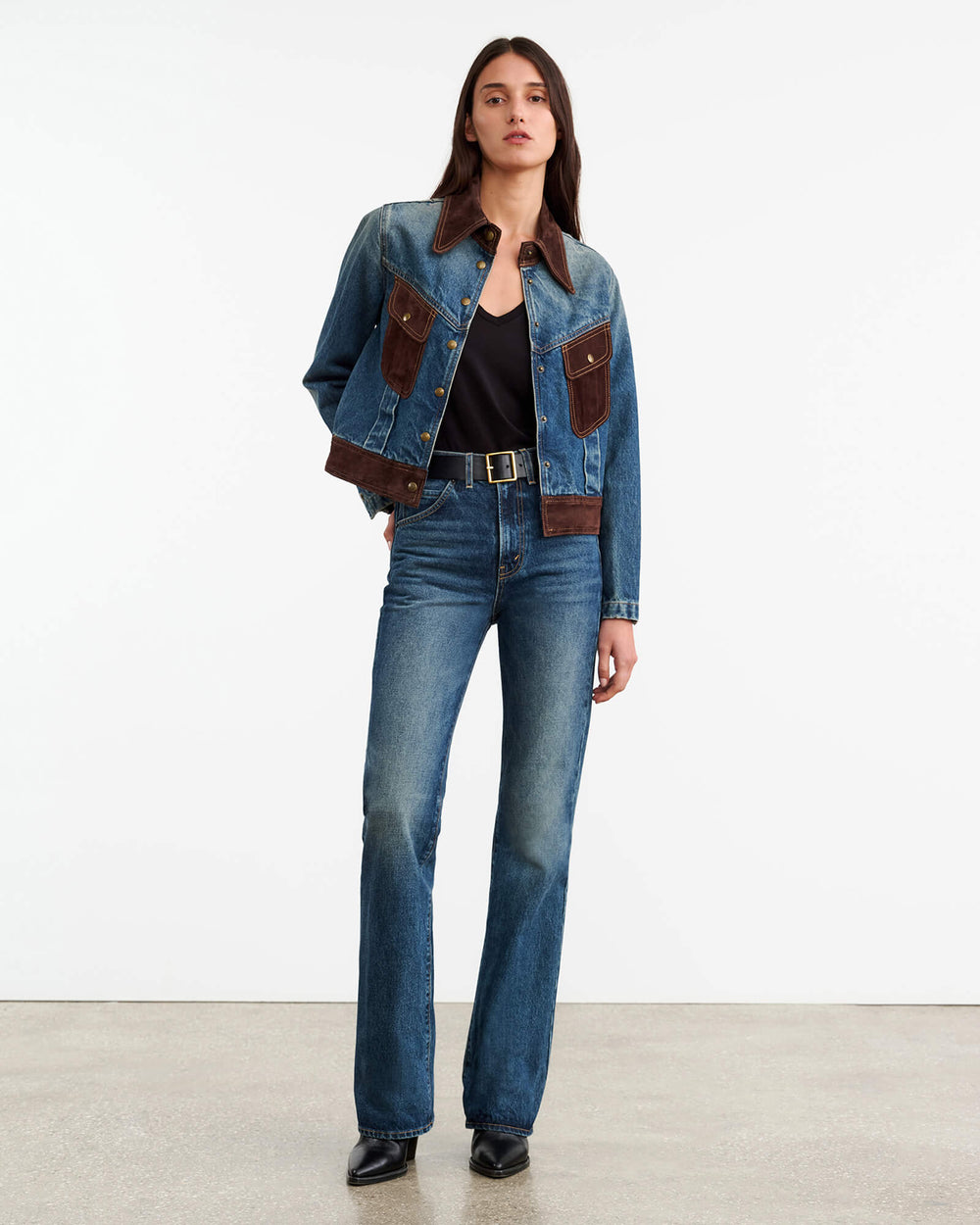 BROOKLYN DENIM JACKET IN SIMON WASH