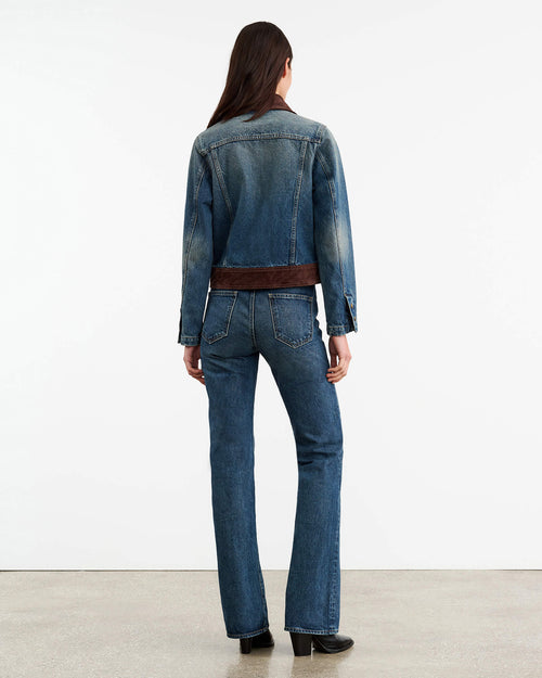 BROOKLYN DENIM JACKET IN SIMON WASH