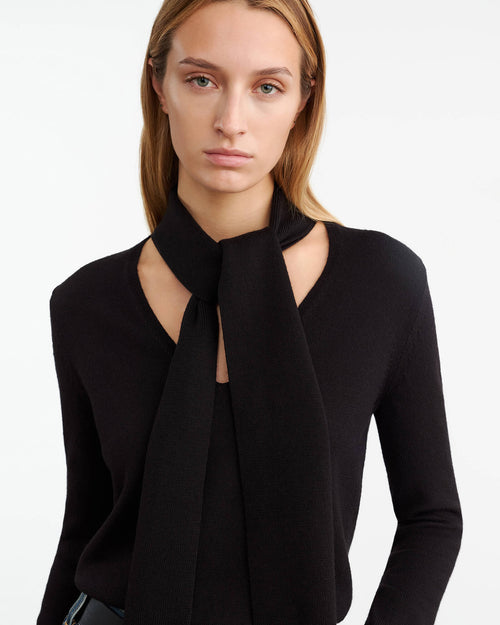 AYLA SWEATER IN BLACK