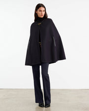 ARIANNA CAPE IN DARK NAVY