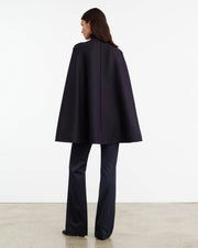 ARIANNA CAPE IN DARK NAVY
