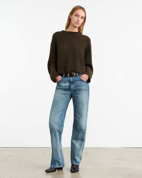 HAISLEY SWEATER IN DARK PINE