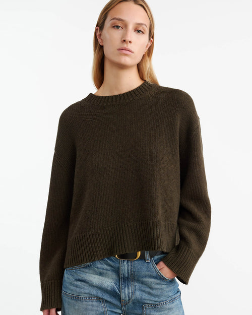 HAISLEY SWEATER IN DARK PINE