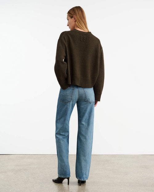 HAISLEY SWEATER IN DARK PINE
